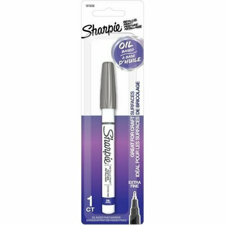 NEWELL BRANDS Sharpie Paint Marker, Oil-Based, Extra-Fine Point, Silver SAN1875036
